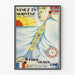 Vintage plakat Fred. Olsen Line Kom til Norge via Antwerpen