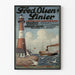 Vintage plakat Fred Olsen Linier - Marine vægdekoration