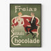 Vintage plakat af Freia's Chokolade til elegant vægdekoration