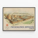 Vintage plakat Frydenlunds Bryggeri Oslo - Industriel vægdekoration — indrammet kunstværk på væggen