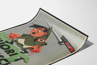 Historisk propagandaplakater Fuori I Tedeschi
