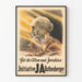 Vintage plakat for solidaritet med gamle og invalide - Rothenberger-initiativ