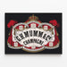 Vintage plakat G.H. Mumm & Co Champagne til vægdekoration — indrammet kunstværk på væggen