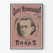 Vintage plakat Gaité Rochechouart Hver aften Daras