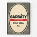 Vintage plakat for Garbáty Cigarettes Gold-Saba reklame