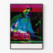 Flerfarvet grafisk plakat af Gary Burton til vægdekoration