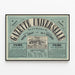 Vintage plakat Gazette Universelle Rue de la Michodière 20 — indrammet kunstværk på væggen