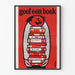 Vintage plakat 'give en bog' stil grafisk til vægdekoration