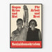 Vintage politisk plakat mod krisen og for arbejde og brød
