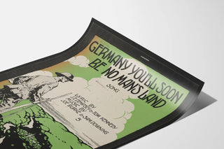 Vintage vægplakat Tyskland Du bliver snart ingenmandsland