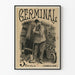 Vintage plakat Germinal - Socialroman af E. Zola