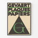 Vintage Geometrisk Plakat Gevaert Plader Papirer