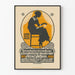 Vintage plakat udstilling håndlavet blonde Museum Basel
