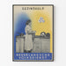 Vintage vægplakat om familiehjælp - Retro køkkenindretning
