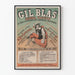 Vintage plakat Gil Blas Journal Parisien vægdekoration retro
