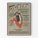Vintage plakat Gil-Blas Journal Dagblad for litterære og politiske nyheder