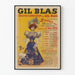 Vintage plakat Gil Blas Transformation - Retro vægdekoration