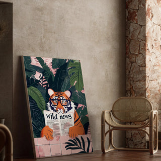 Plakat Tiger og Wild News - Jungle og Fantasi