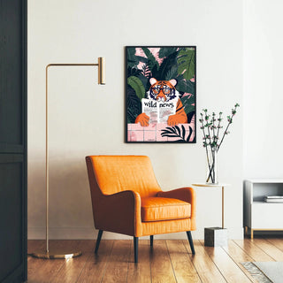 Plakat Tiger og Wild News - Jungle og Fantasi