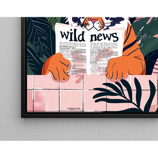 Plakat Tiger og Wild News - Jungle og Fantasi