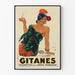Vintage plakat af Les Gitanes Cigarettes fra den Franske Styrelse