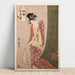 Reproduktion af maleriet Ōgiya Hanaōgi Maleri - Ōgiya Hanaōgi (gådeillustration) - Kitagawa Utamaro