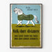 Vintage plakat Go by Shanks' Pony vægdekoration