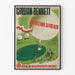 Vintage plakat Gordon Bennett Warszawa 1936 - Retro vægdekoration