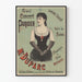 Vintage plakat af det store parisiske koncert med Mlle Duparc
