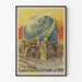 Vintage plakat af det store himmelske globus, Verdensudstilling 1900