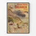 Vintage plakat af Grand Hôtel Brunnen Schweiz - Lucerne-søen