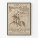 Vintage plakat af Grand Masquerade Ball Brooklyn Saengerbund 1887