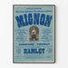 Vintage plakat af Opera Mignon, Det kejserlige teater