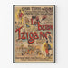 Vintage plakat Le Baron Tzigane Grand Théâtre de Reims 1896