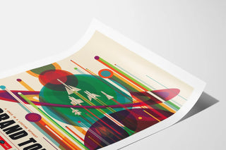 Plakat til vægdekoration af det store solsystem rundvisning Artem Legrand
