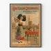 Vintage plakat af den store strasbourgske destilleri Pfister & Daul Strasbourg