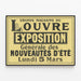 Vintage plakat af Louvre Stormagasiner - Sommernyheder udstilling — indrammet kunstværk på væggen