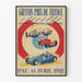 Vintageplakat af de store franske grand prix 1952 - vægdekoration til bilrace