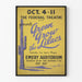 Vintage plakat Grønne Vækst Liljekonvaller Federalteatret