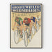 Vintage plakat for cykelløb Groote Wieler Wedstrijden