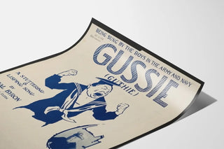Vintage plakat med militær sang Gussie Guthie 1918