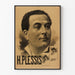 Vintage plakat af H. Plessis - Retro vægdekoration