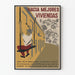 Vintage plakat til vægdekoration 'Hacia Mejores Viviendas' bygningsrenovering