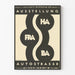 Udstillingsplakat for Autostrasse ved Gewerbemuseum Basel