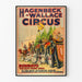 Vintage plakat Circus Hagenbeck-Wallace Bombayo l'Homme d'Inde