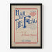 Vintage amerikansk patriotisk plakat Hail to the Flag