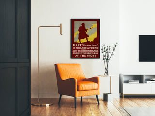 Vintage militærplakat for britisk rekruttering