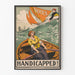 Vintage plakat ‘Handicappet!’ - Engageret illustration om kvindeværdighedsafstemning