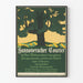 Vintage plakat af Hannoverscher Courier med stiliseret træ