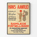 Vintage plakat Hans Aanrud - Norsk litterær samling